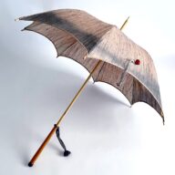 溶岩染めの日傘　Handmade Mount Fuji Lava dyed parasol