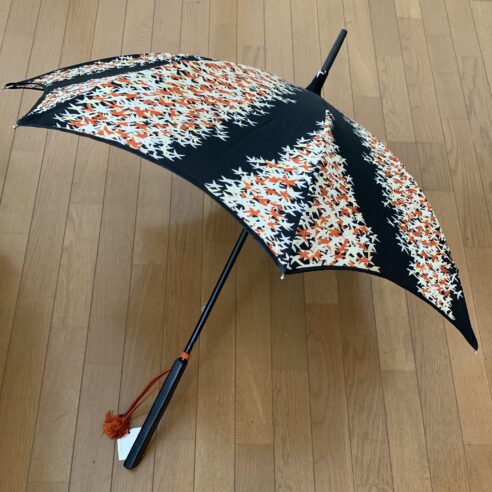 昭和中期の着物で作る日傘