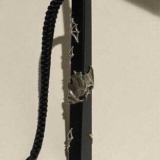 シルバー加工の持ち手の蝙蝠の日傘